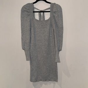 Wayf Grey Sweater Dress